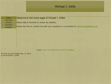 Tablet Screenshot of michaelkittle.com